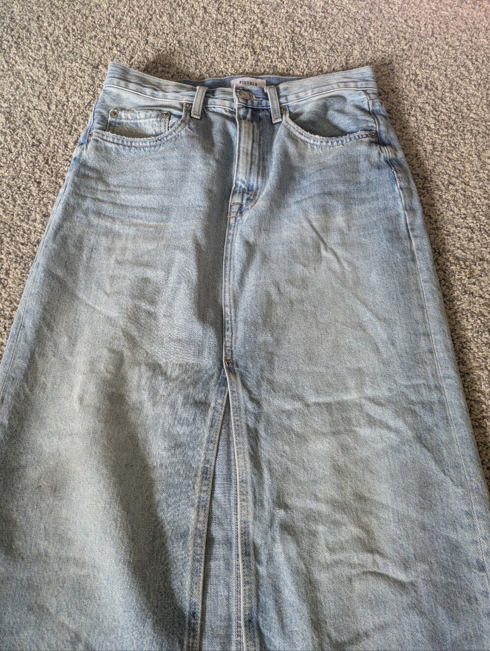 Pistola Alice Midi Denim Skirt - Picture 4 of 8